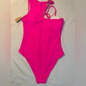 Brand new! Pink one piece bathing suit size M
